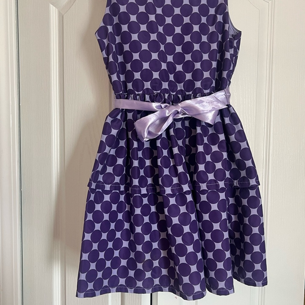 H&M Purple Polka Dot Kids Dress with Bow